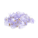 Коннектор Ritar RJ-45 8P8C UTP Cat-5 (100 шт/уп.) Q100 Transparent purple