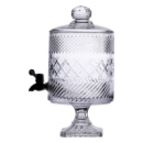 Лимонадница с краном на подставке стеклянная 4.5 л HP-19-4