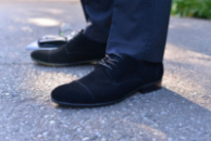 Туфли черные замшевые классические