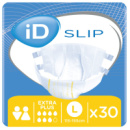 Подгузники для взрослых ID Slip Extra Plus Large талия 115-155 см. 30 шт. (5411416047667)