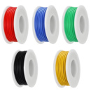 Набор проводов в силиконовой оплетке 1жила 30AWG 5цветов по 20м луженая медь