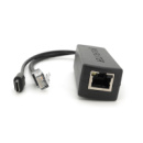 POE сплиттер AOT-0524 48V-5V, RJ45,Type-C (10/100Мбит, Вход-48V/Выход 5V 2.4А)