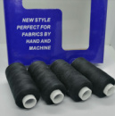 (1 шт) Нитка 40/2 New Style. Цвет чёрный. Длина намотки - 400 ярдов