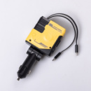Автомобильное зарядное устройство MECHA с выдвижными кабелями и портами USB/Type-C Желтый