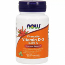 Витамин D3 с Ментоловым Вкусом, Vitamin D-3, Now Foods, 5000 МЕ, 120 жевательных таблеток