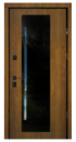 РОЗПРОДАЖ! Двері вхідні Straj Proof Standard Mottura StarMax Glass Дуб темний 970x2050 мм