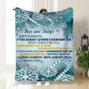 Плед 3D новогодний со своими пожеланиями для бабушки Снежная бабушка 3246_A 15532 160х200 см