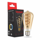 Лампа LED Vestum филамент «винтаж» golden twist ST64  Е27 4Вт 220V 2500К