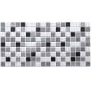 Декоративная ПВХ панель черно-белая мозаика 960х480х4мм SW-00001432