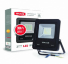 Прожектор светодиодный MAXUS 30W, 5000K 1-MAX-01-LFL-3050