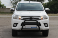 Передняя защита WT023 Black (нерж) для Toyota Hilux 2015- гг
