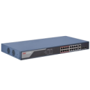 16 портов управляемый POE коммутатор Hikvision DS-3E1318P-EI(B) , 16x (100Мбит/с)PoE + 2xBase-T(1000Мбит/с)  +2xSFP(1000Мбит/с)