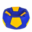 Бескаркасное кресло мяч 60 х 60 см Сине-жёлтое