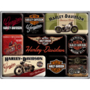 Набор из 9 магнитов «Harley Davidson Bike» Nostalgic Art (83037)