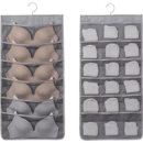 Органайзер на 24 отделения в гардероб для белья, подвесной, складной, серый