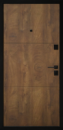 Двері вхідні HYGGE Apart 100 Land Спил коньячний 860x2050 АКЦІЯ
