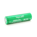 Акумулятор 18650 Li-Ion Vapcell INR18650 R25, 2500mAh, 20A, 4.2/3.6/2.5V, Green