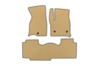 Коврики EVA (2 ряда, Бежевые) для Chevrolet Tahoe 2020- гг