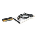 Карман 2,5«корпус пластик ,интерфейс USB2.0/ IDE, Silver