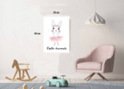 Постер в деревяном подрамнике Зайка 30х40 см