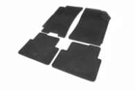 Резиновые коврики (4 шт, Polytep) для Chevrolet Lanos