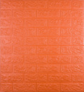 Самоклеюча декоративна 3D панель під помаранчеву цеглу 700x770x3 мм