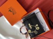 Сумка Hermes Kelly з хустинкою чорний