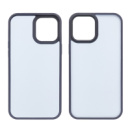 Чехол Colorful Matte Case для Apple iPhone 12/ 12 Pro темно-синий Люкс