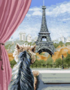 Картина за номерами «Париж із вікна» 40х50см