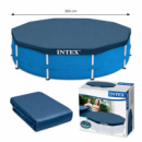 Intex 28200-3 New 305×76 см круглий каркасний басейн Metal Frame Pool синій з тентом 28030