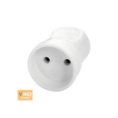 Штепсельное гнездо VIKO без заземления 7.5А 260V. White. ПВХ