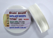 Нитка для бисера TYTAN 100 №2500. Белый 200 м