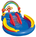 Детский надувной игровой центр «Радуга»  57453 с горкой