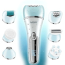 Женский безболезненный эпилятор для лица и тела VGR V-733 голубой