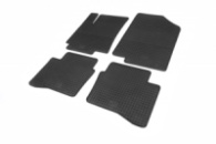 Резиновые коврики (4 шт, Polytep) для Hyundai Accent Solaris 2011-2017 гг