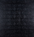 Самоклеюча декоративна 3D панель під чорну цеглу 700x770x3 мм