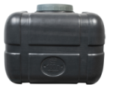 Емкость 100 л прямоугольная пластиковая черная  бак для технической воды и капельного полива