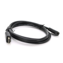 Удлинитель Merlion HDMI(папа)-HDMI(мама) VEGGIEG 1.5m, v2.0, OD-7.0mm, круглый, Black, коннектор Black, (Пакет)