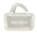 Косметичка жіноча Washbag 180-12 27 х 10 х 16 см з ручкою білий