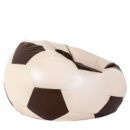 Бескаркасное кресло мяч 60 х 60 см Бежево-коричневое