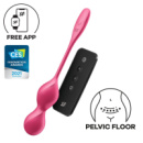 Вагинальные смарт-шарики с вибрацией Satisfyer Love Birds 2 Connect App Red