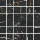 Мозаїка Cerrad Marquina Gold Polished 30*30 - чорний мармур глянець