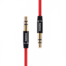 Audio кабель AUX RM-L200 3.5 miniJack male to male 2.0 м red Remax 320103