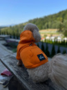 Худі для собак Total Orange з кишенею, оранжева, помаранчева кофта, стильний одяг для собак