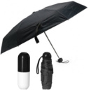 Міні парасолька в капсулі Capsule Umbrella Black у футлярі
