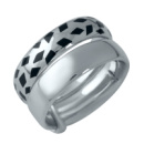 Серебряное кольцо CatalogSilver с емаллю, вес изделия 9,47 гр (1985939) 16 размер