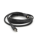 Кабель Merlion HDMI-HDMI HIGH SPEED 2.0m, v1.4, OD-7.5mm, круглый Black, коннектор Black, (Пакет), Q150