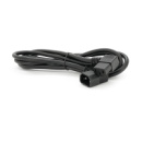 Кабель питания вторичный  PC-monitor 2m, 3x1,5 мм², 3pin, IEC C13-C14, 90°, Black, МЕДЬ!!!!!