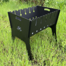 Разборной двухуровневый Мангал походный на 6 шампуров 2мм
