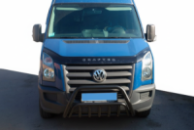 Кенгурятник WT002 Black (нерж) для Volkswagen Crafter 2006-2016 гг